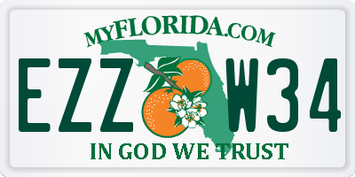 FL license plate EZZW34