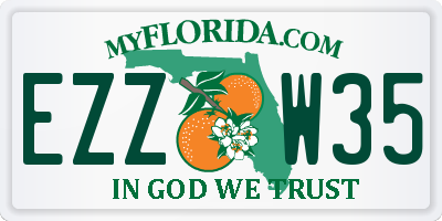 FL license plate EZZW35