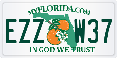 FL license plate EZZW37