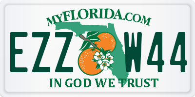 FL license plate EZZW44