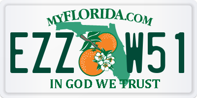 FL license plate EZZW51