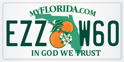 FL license plate EZZW60