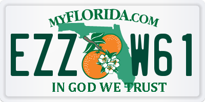 FL license plate EZZW61