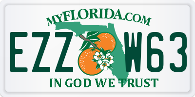 FL license plate EZZW63