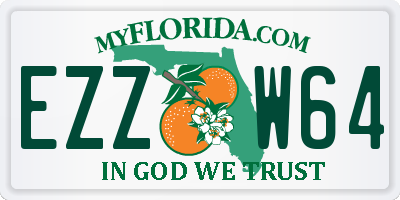 FL license plate EZZW64