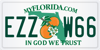 FL license plate EZZW66