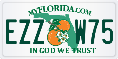 FL license plate EZZW75