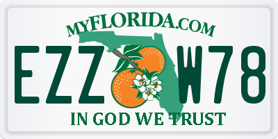 FL license plate EZZW78