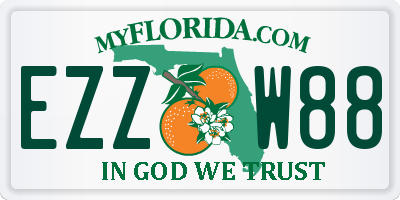 FL license plate EZZW88