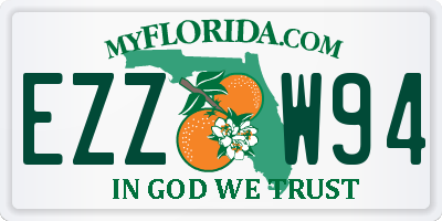 FL license plate EZZW94
