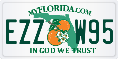 FL license plate EZZW95