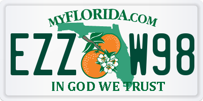 FL license plate EZZW98