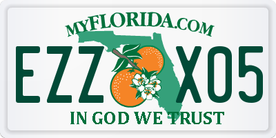 FL license plate EZZX05