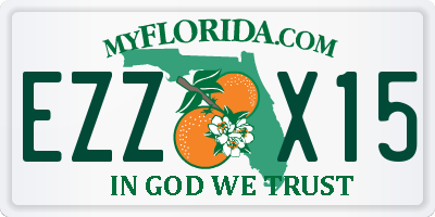 FL license plate EZZX15