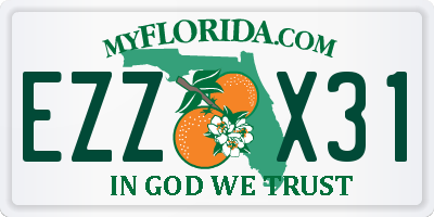 FL license plate EZZX31