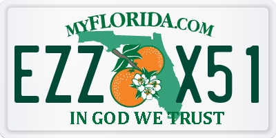 FL license plate EZZX51