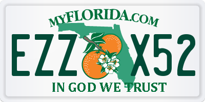 FL license plate EZZX52