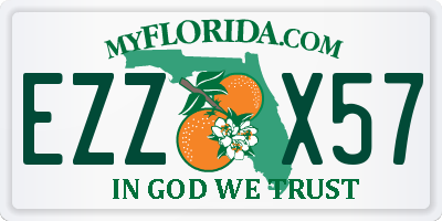 FL license plate EZZX57