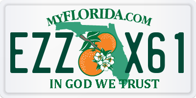 FL license plate EZZX61
