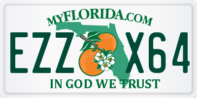 FL license plate EZZX64