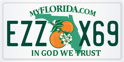 FL license plate EZZX69