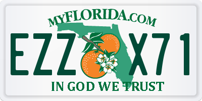 FL license plate EZZX71