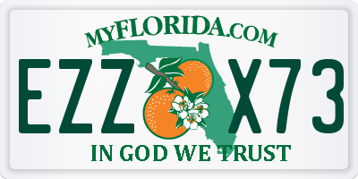 FL license plate EZZX73