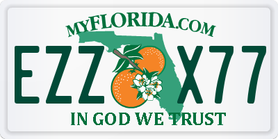 FL license plate EZZX77