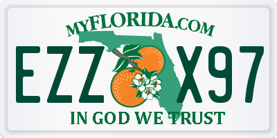 FL license plate EZZX97