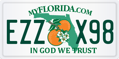 FL license plate EZZX98