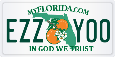 FL license plate EZZY00