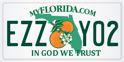 FL license plate EZZY02