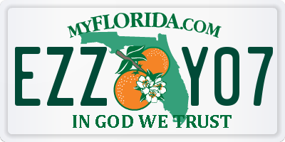 FL license plate EZZY07