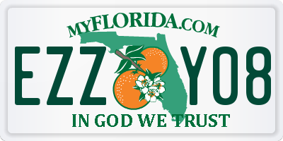 FL license plate EZZY08