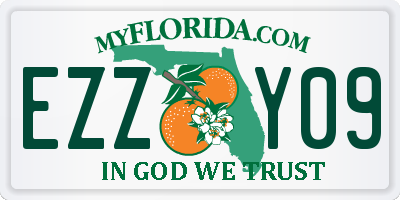 FL license plate EZZY09