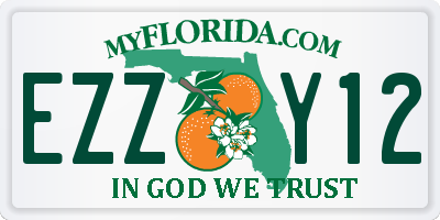 FL license plate EZZY12