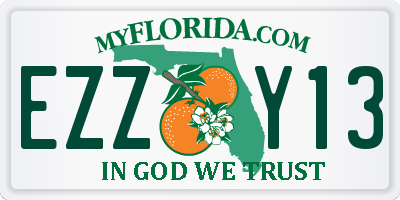 FL license plate EZZY13