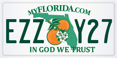 FL license plate EZZY27