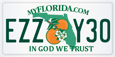 FL license plate EZZY30