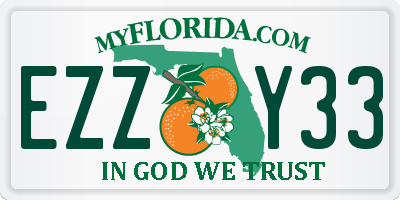 FL license plate EZZY33