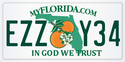 FL license plate EZZY34