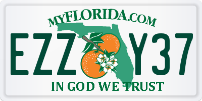 FL license plate EZZY37