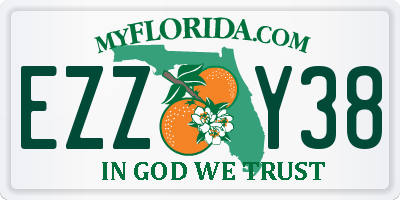 FL license plate EZZY38