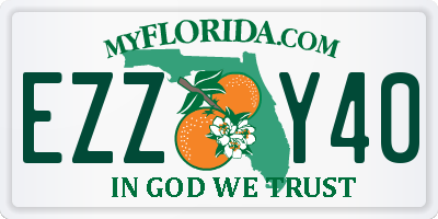 FL license plate EZZY40