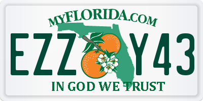 FL license plate EZZY43