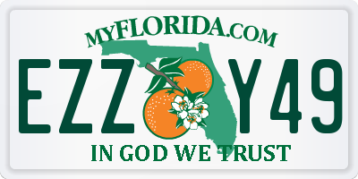 FL license plate EZZY49