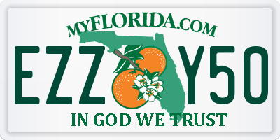 FL license plate EZZY50