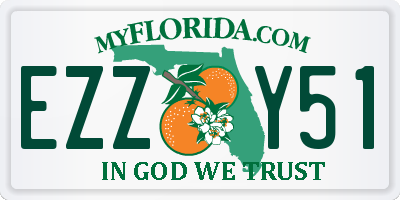 FL license plate EZZY51