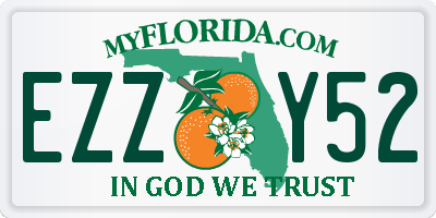 FL license plate EZZY52