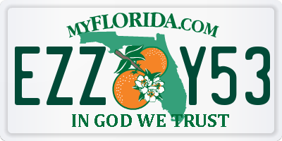FL license plate EZZY53